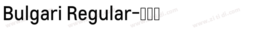 Bulgari Regular字体转换